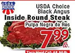 Rio Valley Market USDA Choice Black Angus Inside Round Steak offer