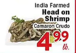 Rio Valley Market Indla Farm Head on Shrimp offer