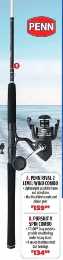 Big 5 Penn pursuit v spin combo offer