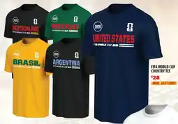 Big 5 FIFA world cup country tee offer