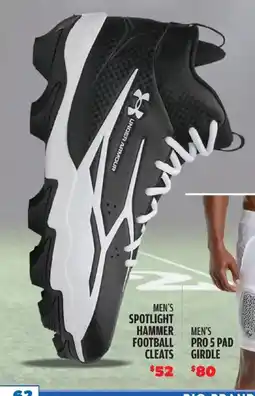 Big 5 Under armour men's spotlight hammer men's football cleats offer