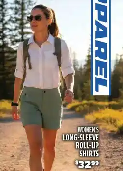 Big 5 Women's long-sleeve roll-up shirts offer