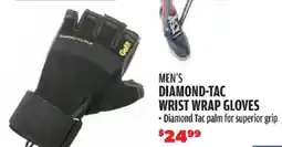 Big 5 Go fit men's diamond-tac wrist wrap gloves offer
