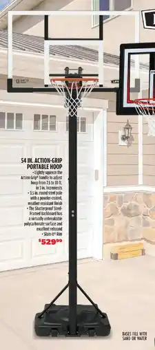 Big 5 Lifetime 54 in. action-grip portable hoop offer