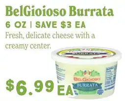 Market of Choice BelGioioso Burrata offer