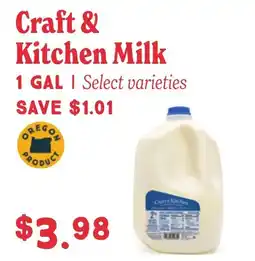 Market of Choice Craft & Kitchen Milk offer