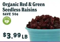 Market of Choice Organic Red & Green Seedless Raisins offer