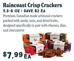 Market of Choice Raincoast Crisp Crackers offer