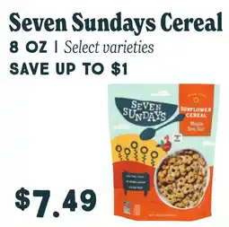 Market of Choice Seven Sundays cereal offer