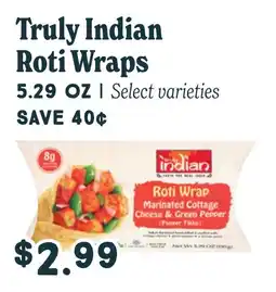 Market of Choice Truly Indian Roti Wraps offer