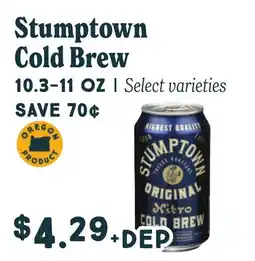 Market of Choice Stumptown Cold Brew offer