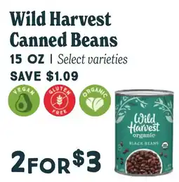 Market of Choice Wild Harvest canned beans offer