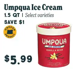 Market of Choice Umpqua ice cream offer