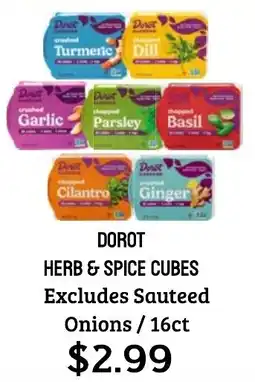 Seven Mile Market Dorot herb & spice cubes offer
