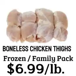 Seven Mile Market Boneless chicken thighs offer