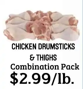 Seven Mile Market Chicken Drumsticks & Thighs Combination Pack offer