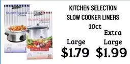 Seven Mile Market Kitchen Selection slow cooker liners offer