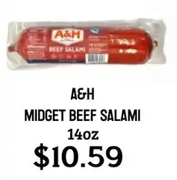Seven Mile Market A&H midget beef salami offer