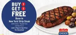 Brookshire's Bone-In New York Strip Steak offer