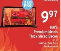 Brookshire's Hill's Premium Meats Thick Sliced Bacon offer