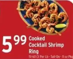 Brookshire's Cooked Cocktail Shrimp Ring offer