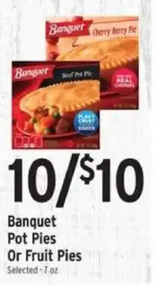 Brookshire's Banquet Pot Pies Or Fruit Pies offer