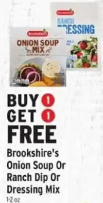 Brookshire's Brookshire's Onion Soup Or Ranch Dip Or Dressing Mix offer