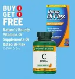 Brookshire's Nature's Bounty Vitamins Or Supplements Or Osteo Bi-Flex offer