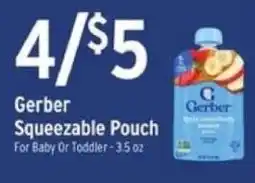 Brookshire's Gerber squeezeable pouch offer