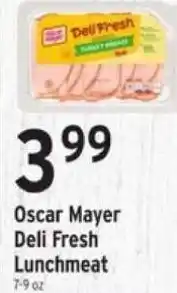 Brookshire's Oscar Mayer Deli Fresh Lunchmeat offer