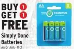 Brookshire's Simply Done Batteries offer