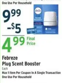 Brookshire's Febreze Plug Scent Booster offer
