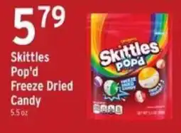 Brookshire's Skittles Pop'd Freeze Dried Candy offer