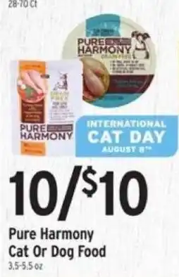 Brookshire's Pure Harmony Cat Or Dog Food offer