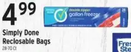 Brookshire's Simply Done Reclosable Bags offer