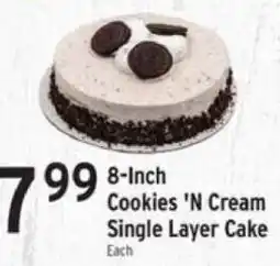 Brookshire's Cookies 'N Cream Single Layer Cake offer