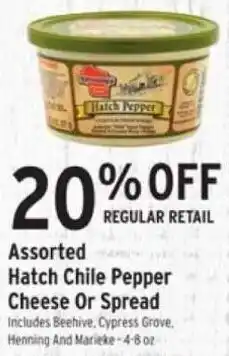 Brookshire's Hatch Chile Pepper Cheese Or Spread offer