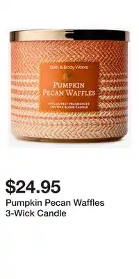 Bath & Body Works Pumpkin Pecan Waffles 3-Wick Candle offer