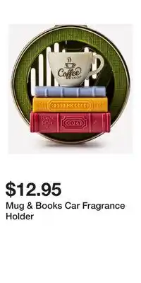 Bath & Body Works Mug & Books Car Fragrance Holder offer