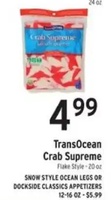 Brookshire's TransOcean crab supreme offer