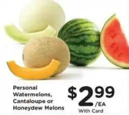 Pick'n Save Personal Watermelons, Cantaloupe or Honeydew Melons offer