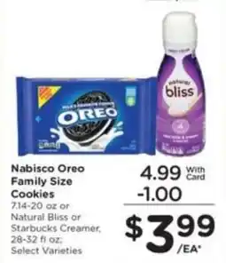 Pick'n Save Nabisco Oreo Family Size Cookies offer