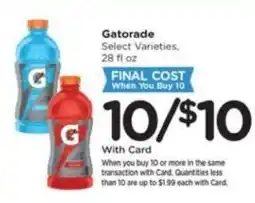 Pick'n Save Gatorade offer