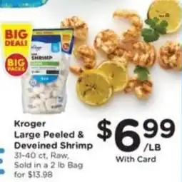 Pick'n Save Kroger Large Peeled & Deveined Shrimp offer