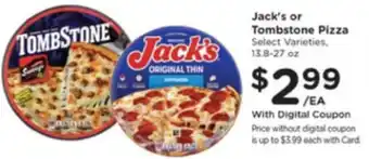 Pick'n Save Jack's or Tombstone pizza offer