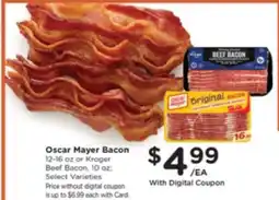 Pick'n Save Oscar Mayer Bacon offer