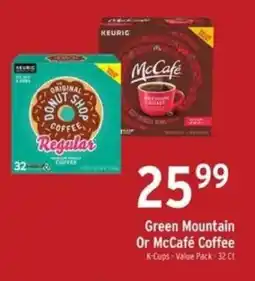 Brookshire's Green Mountain Or McCafe Coffee offer