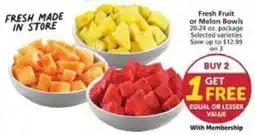 Albertsons Fresh Fruit or Melon Bowls offer