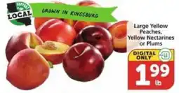 Albertsons Large Yellow Peaches, Yellow Nectarines or Plums offer
