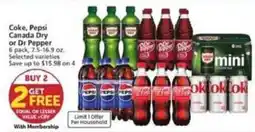 Albertsons Coke, Pepsi, Canada Dry or Dr Pepper offer